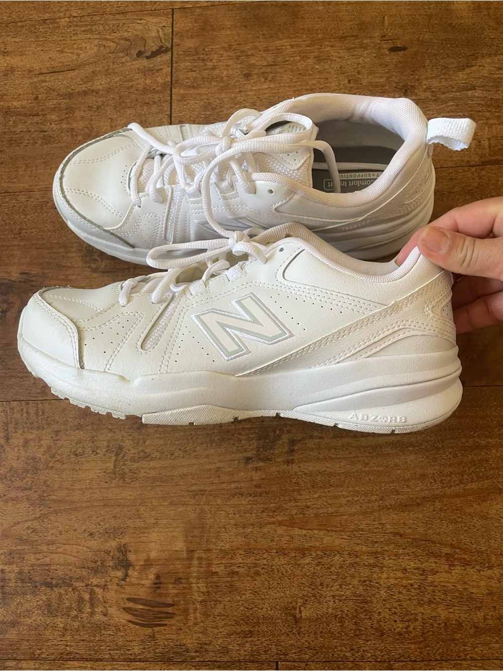 New balance 608 V5 shoes white training sneakers